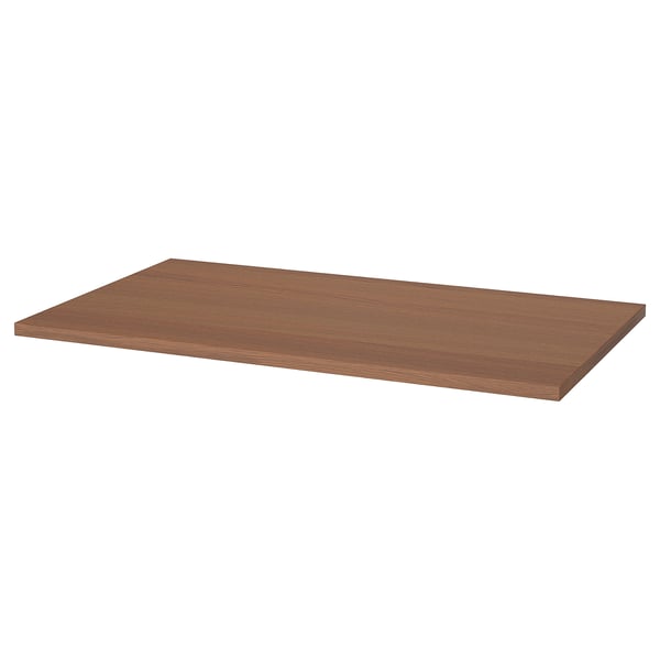 The IDÅSEN table top is a large, brown, rectangular wooden surface with a natural, honeycomb-patterned veneer finish.