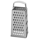 Stainless steel IDEALISK grater with multiple surfaces
