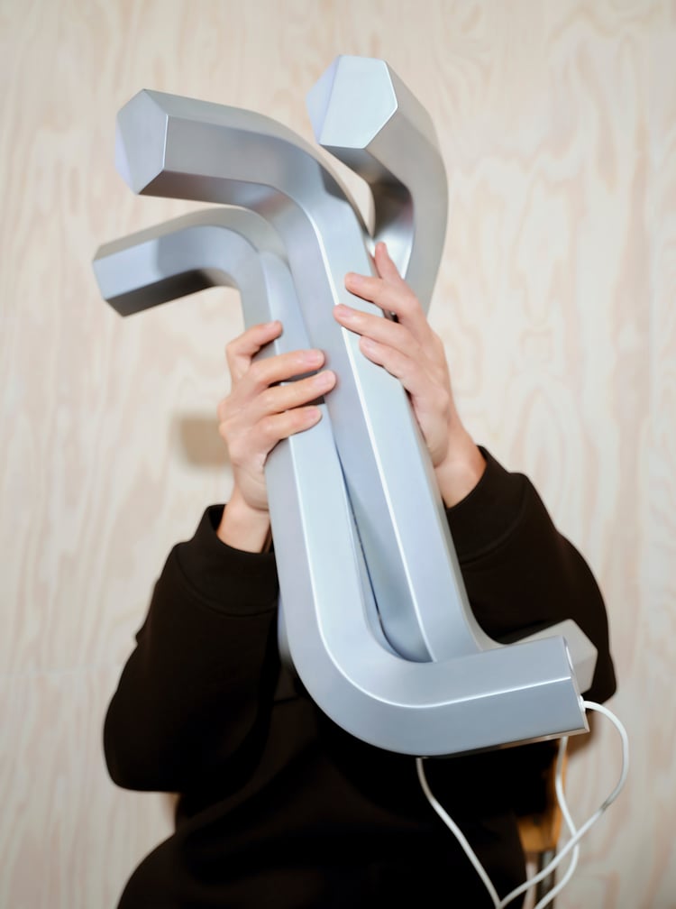 IKEA ART EVENT 2021 LED table lamp, allen key shaped