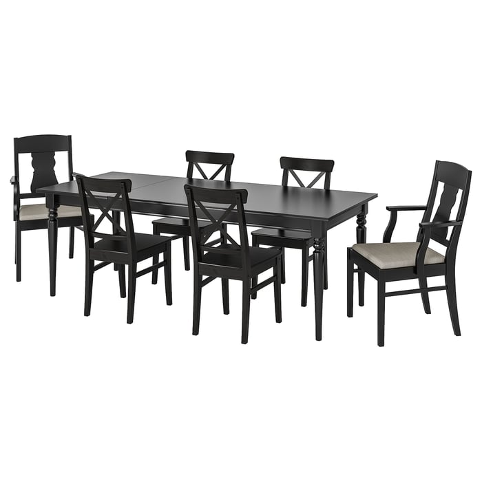 Dining Table and 6 Chairs 6 Seater Dining Table & Chairs IKEA Ireland