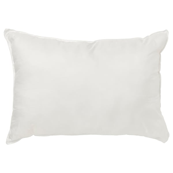 A white INNER sofa cushion pad, rectangular in shape with a plump and fluffy design. Made from recycled polyester fabric and hollow fibre filling.