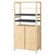 IVAR 1 section/shelves/cabinet, pine/felt, 89x50x179 cm