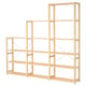 Option: IVAR wooden storage shelf, adjustable shelves, natural finish