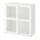 White IVAR mesh cabinet, minimalist, steel with mesh doors.