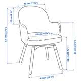 Illustration with measurements for the product: JANOLOF.