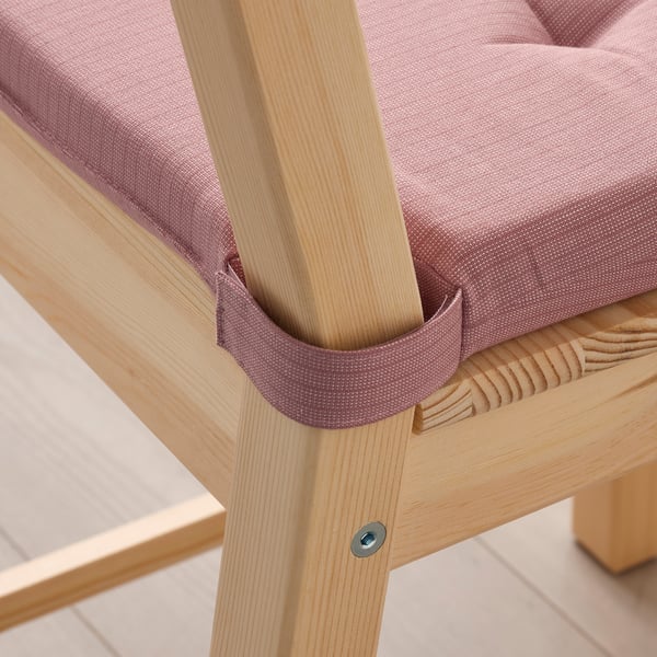 JUSTINA Chair pad, pink, 42/35x40x4 cm IKEA Ireland