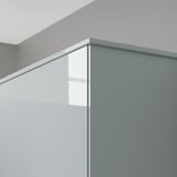 KALLARP cord cover for kitchen, high-gloss grey-blue.