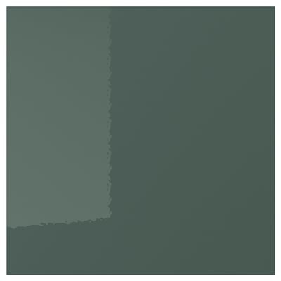KALLARP high-gloss grey-green drawer fronts; sleek, modern, rectangular with glossy finish.