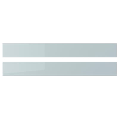 KALLARP dual grey-blue high-gloss drawer fronts, sleek modern design.