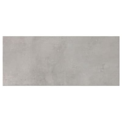 KALLVIKEN drawer, light grey, melamine laminate, boxy shape, concrete effect.