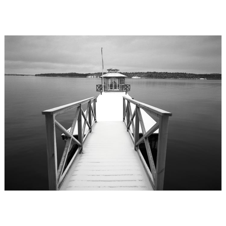 KATEBO picture, winter bridge, 70x50 cm IKEA Ireland