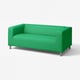 KLIPPAN 2-seat sofa, Flackarp green
