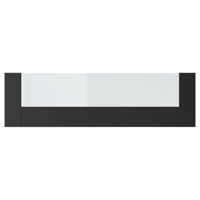 KNIVSHULT dark drawer front, sleek design, rectangular shape, modern style.