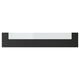 Option: KNIVSHULT drawer front, black, sleek with glass panel.