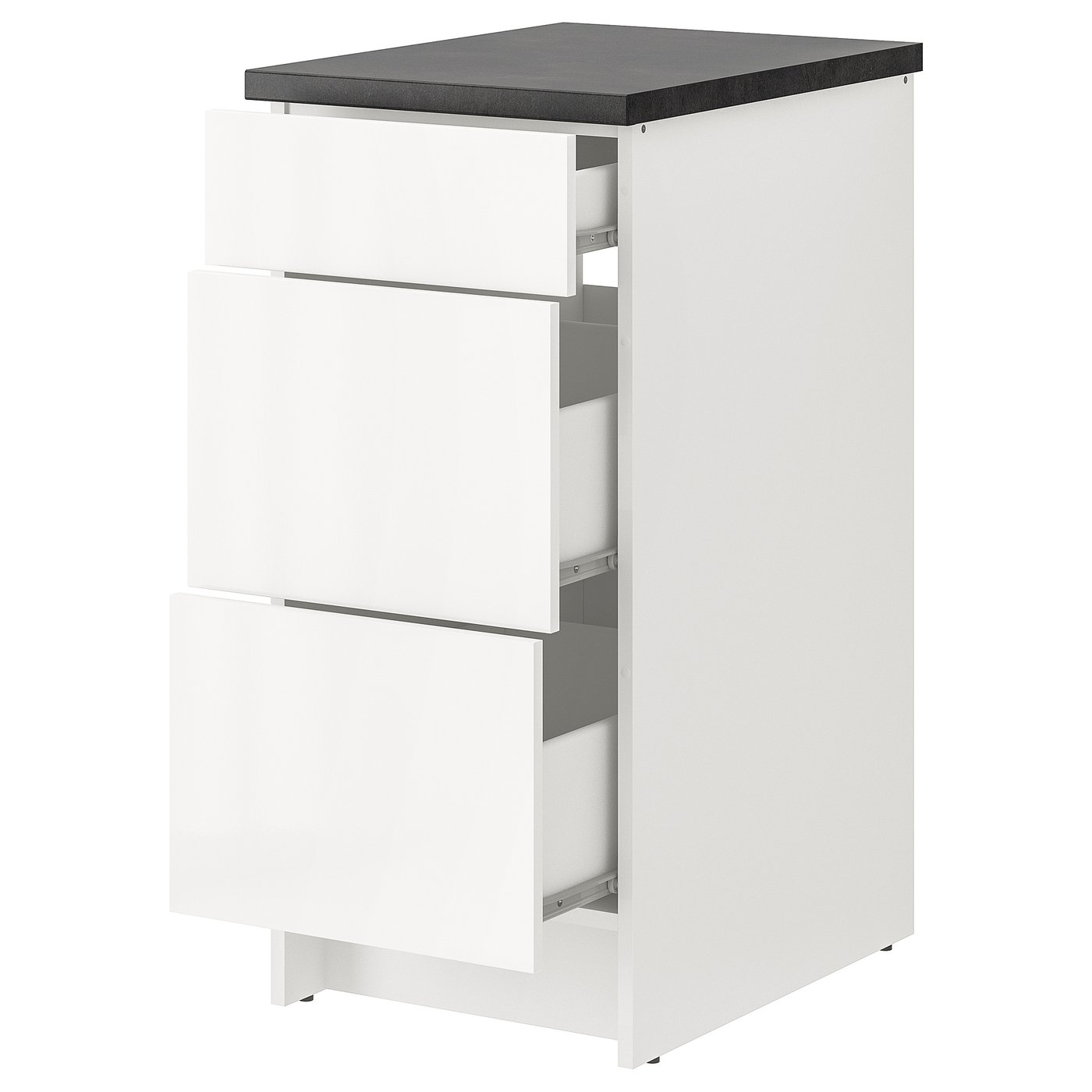 KNOXHULT Base with drawers, highgloss white IKEA Ireland