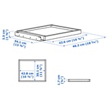 Illustration with measurements for the product: KOMPLEMENT.