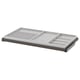 KOMPLEMENT tray: gray, rectangular, sliding compartments, felt-lined, for accessories and jewelry storage.
