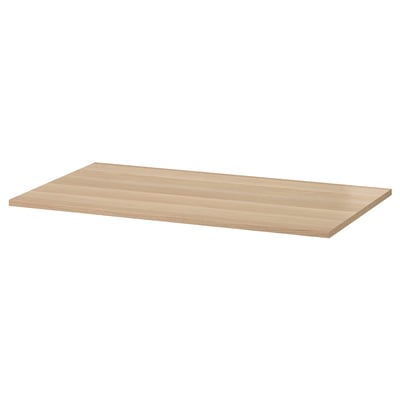 KOMPLEMENT shelf, light brown, rectangular, flat, minimalist design.