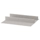 Option: KOMPLEMENT felt shoe shelf angle insert, light gray, rectangular.