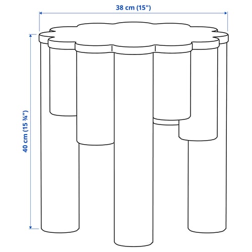 Illustration with measurements for the product: KONSTRUNDA.