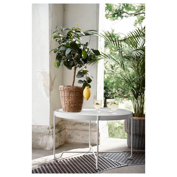 KROKHOLMEN Coffee table, outdoor, beige - IKEA
