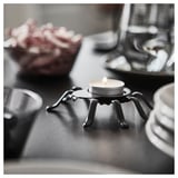 KUSTFYR Tealight holder, spider black, 2 cm