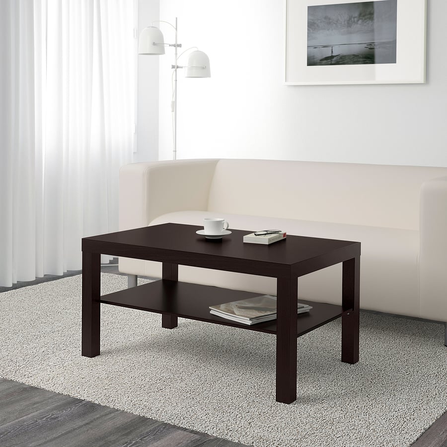 LACK coffee table, black-brown, 90x55 cm - IKEA Ireland