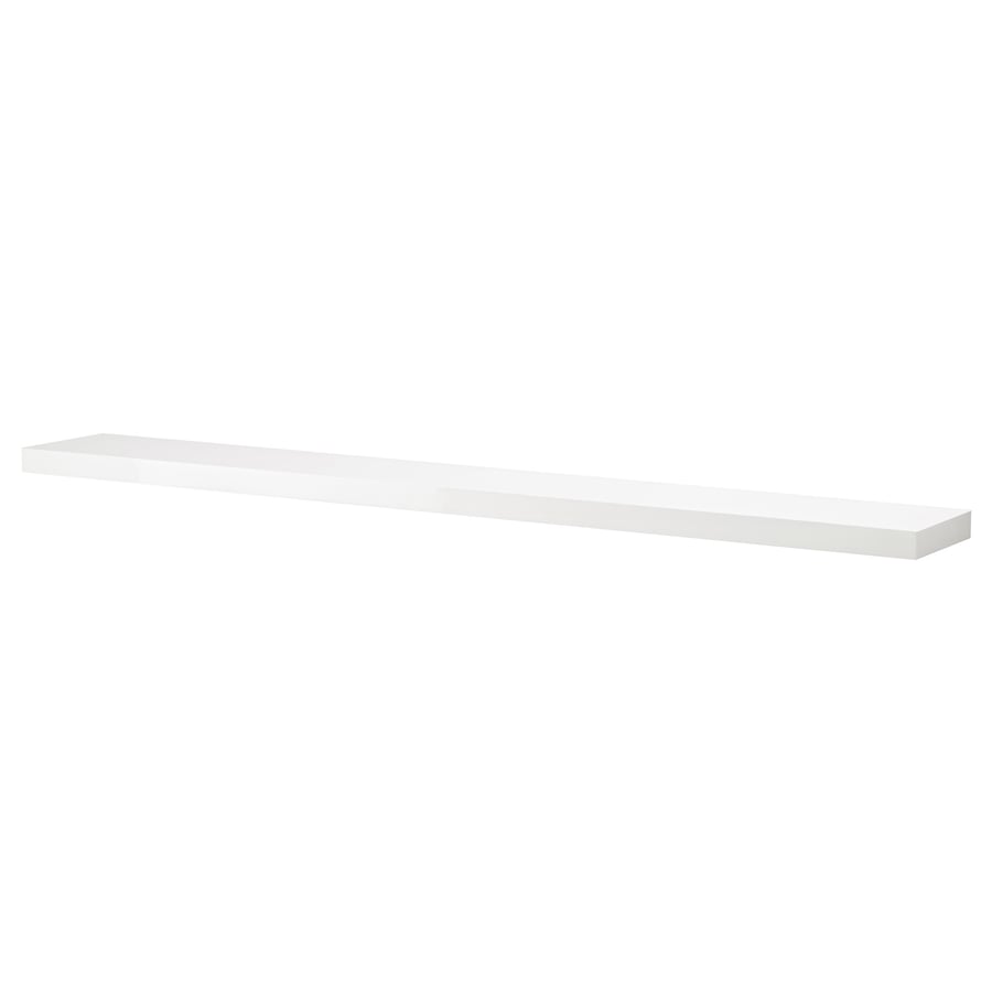 LACK wall shelf, white, highgloss, 190x26 cm IKEA Ireland