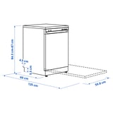 Illustration with measurements for the product: LAGAN.