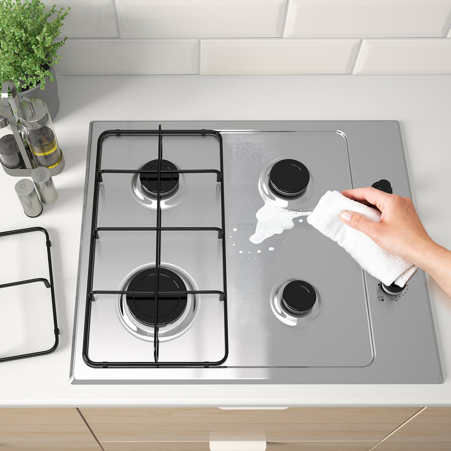 LAGAN gas hob, stainless steel, 59 cm IKEA Ireland