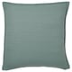 Option: Square light blue-grey cushion cover with zipper and textured design.
