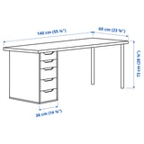 Illustration with measurements for the product: LAGKAPTEN.