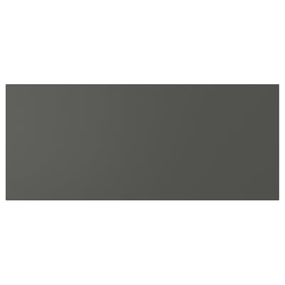 Dark grey LAPPVIKEN cabinet with modern sleek design, rectangular shape, made from paper foil and particleboard.