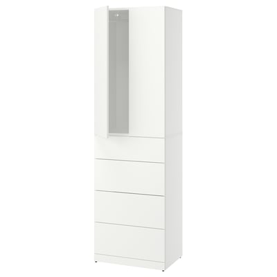 LASTARE Wardrobe combination, white, 60x42x200 cm