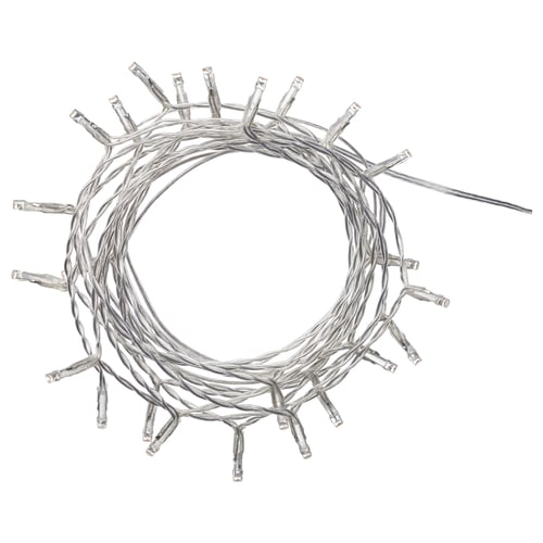 LEDFYR LED lighting chain with 24 lights - indoor silver-colour