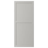 Grey solid wood door, beveled edges, classic design