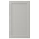 LERHYTTAN: grey kitchen cabinet door, solid birch frame, beveled edges, veneer panel, square shape, classic design.