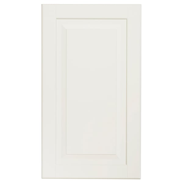 LILLBYN white cabinet door, rectangular shape, smooth design, made of fibreboard and polyester.