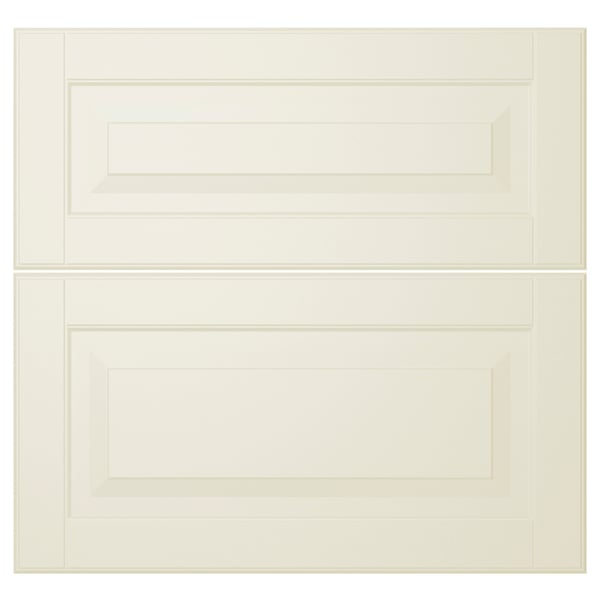 White LILLBYN cabinet doors, simple design, rectangular shape.