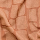 Richly textured, jacquard-woven curtain in warm red-brown, offering a luxurious block-out effect. Light-reflective sheen, adding depth and elegance.