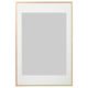 Gold-framed picture holder with clear front protection.