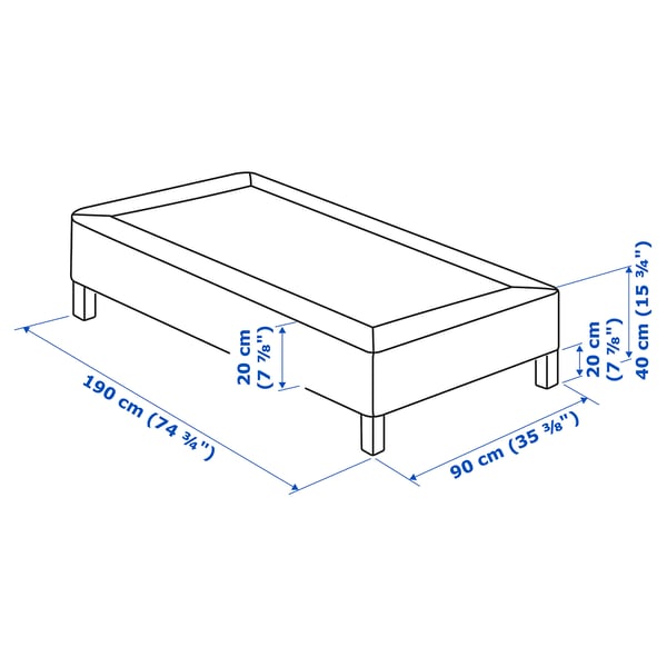 Illustration with measurements for the product: LYNGÖR.