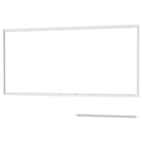 LYSEKIL wall panel, rectangular, silver aluminum.
