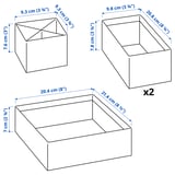 Illustration with measurements for the product: LYSMASK.