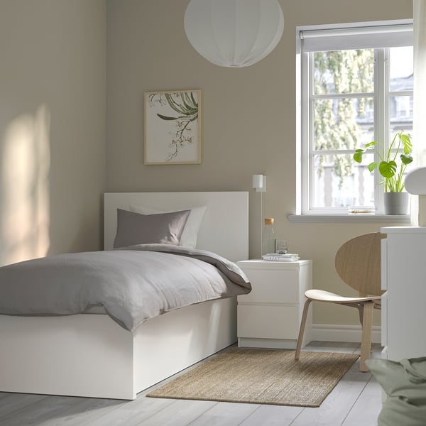 MALM Ottoman bed, white, Standard Single