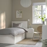 MALM Ottoman bed, white, Standard Single