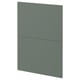 Modern grey-green METOD kitchen cabinet with sleek design.