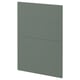 A greenish-gray METOD kitchen cabinet with a modern design. Rectangular, includes multiple flat panels.