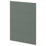 METOD kitchen cabinet in grey-green with flat panels.