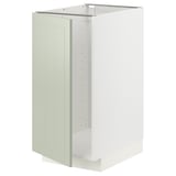 METOD kitchen cabinet in green with modern, boxy design.